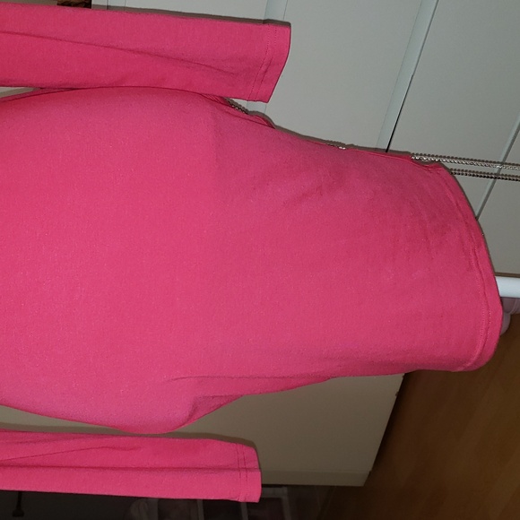 New! Long Sleeve dress w diamond tie up Large - Picture 4 of 6